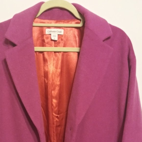 Great Coldwater Creek Wool Blend Coat NWT sz S..8 - Picture 5 of 8